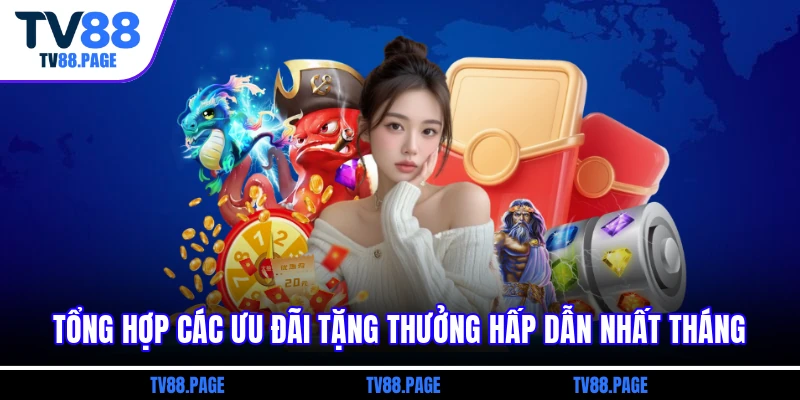 Tổng hợp các ưu đãi tặng thưởng hấp dẫn nhất tháng